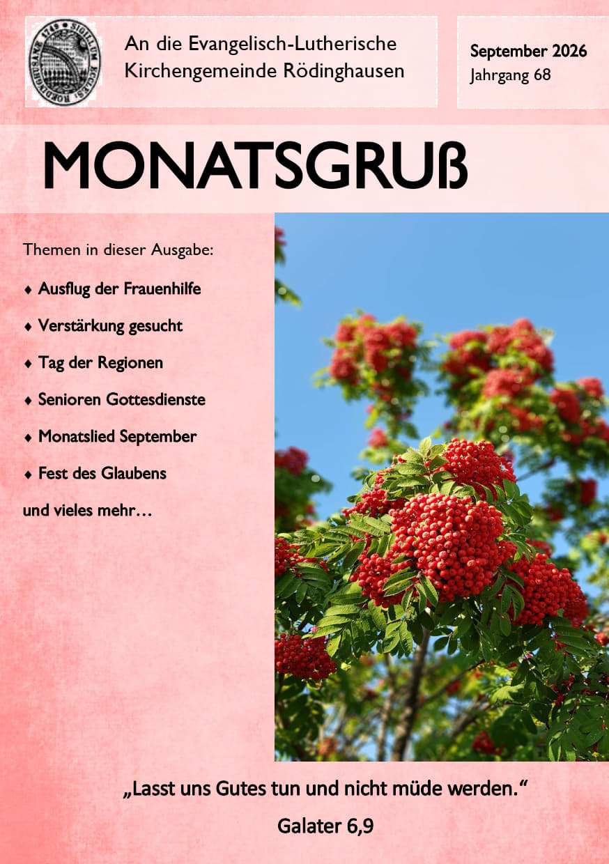 Monatsgruß Mai 2026