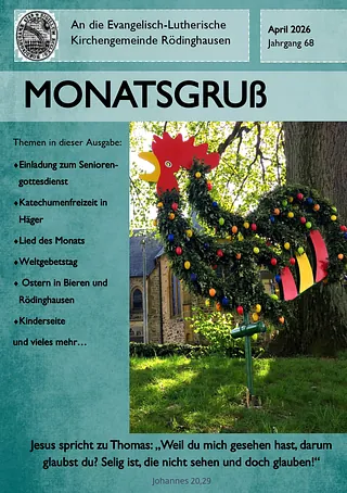 Monatsgruß April 2026